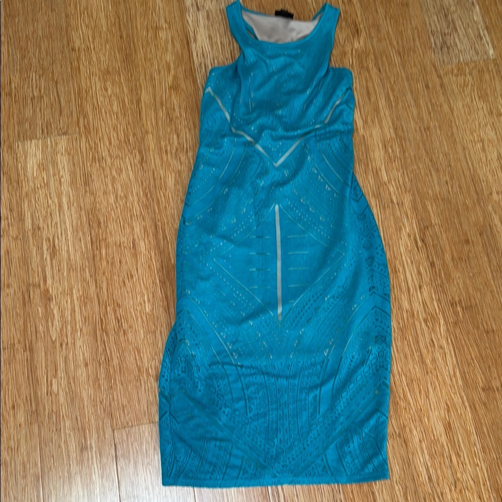Elegant Teal Dress